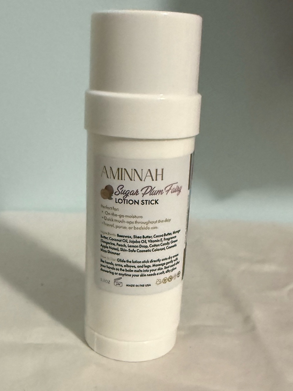 AMINNAH “Sugar Plum Fairy”Lotion Stick! On the go Hydration! Limited Edition NEW